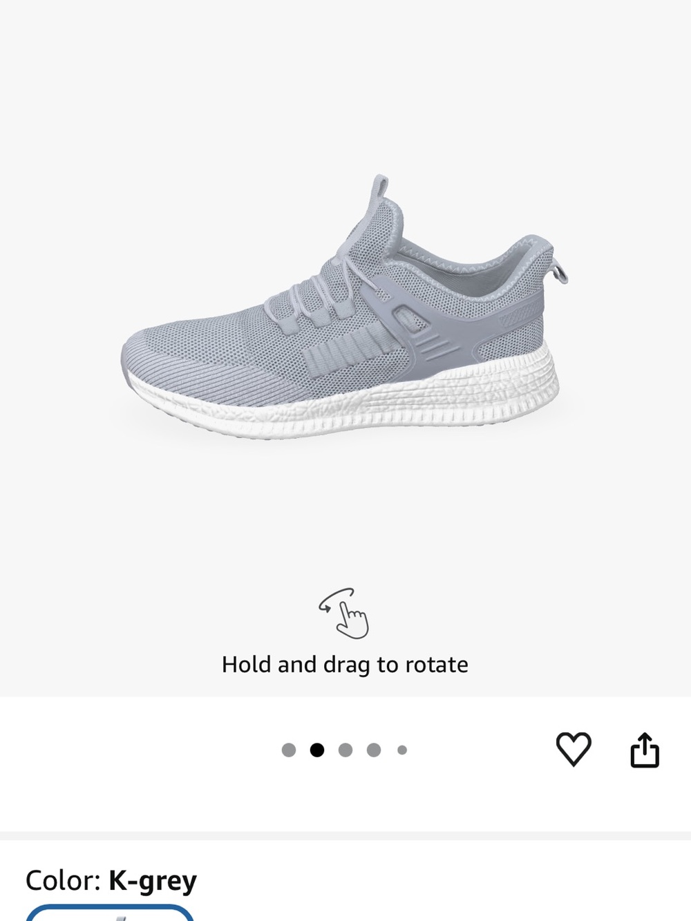 Kids Grey Athletic Sneaker